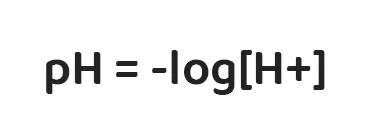 fórmula para a determinação do pH